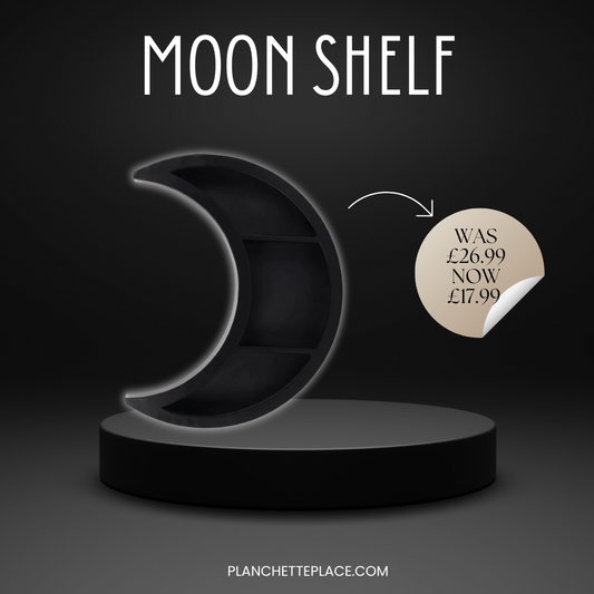 Black Crescent Moon Shelf