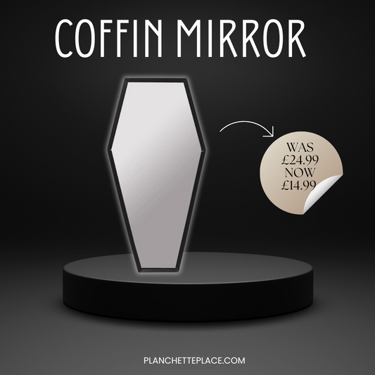 50cm Gothic Halloween Coffin Mirror
