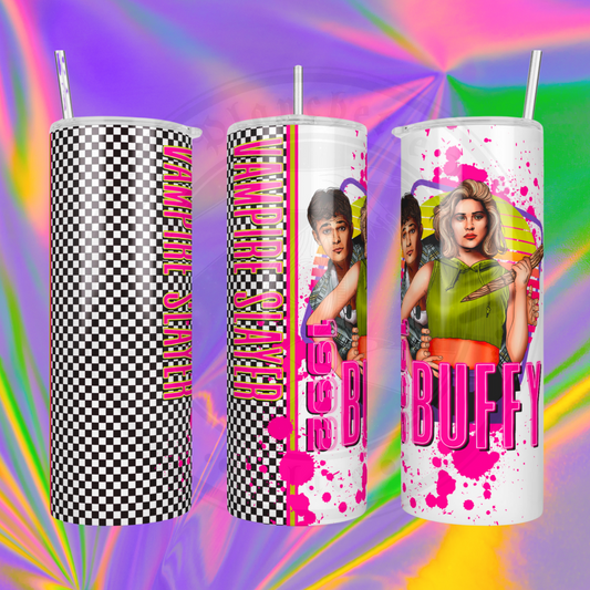 90s Buffy Metal Tumbler