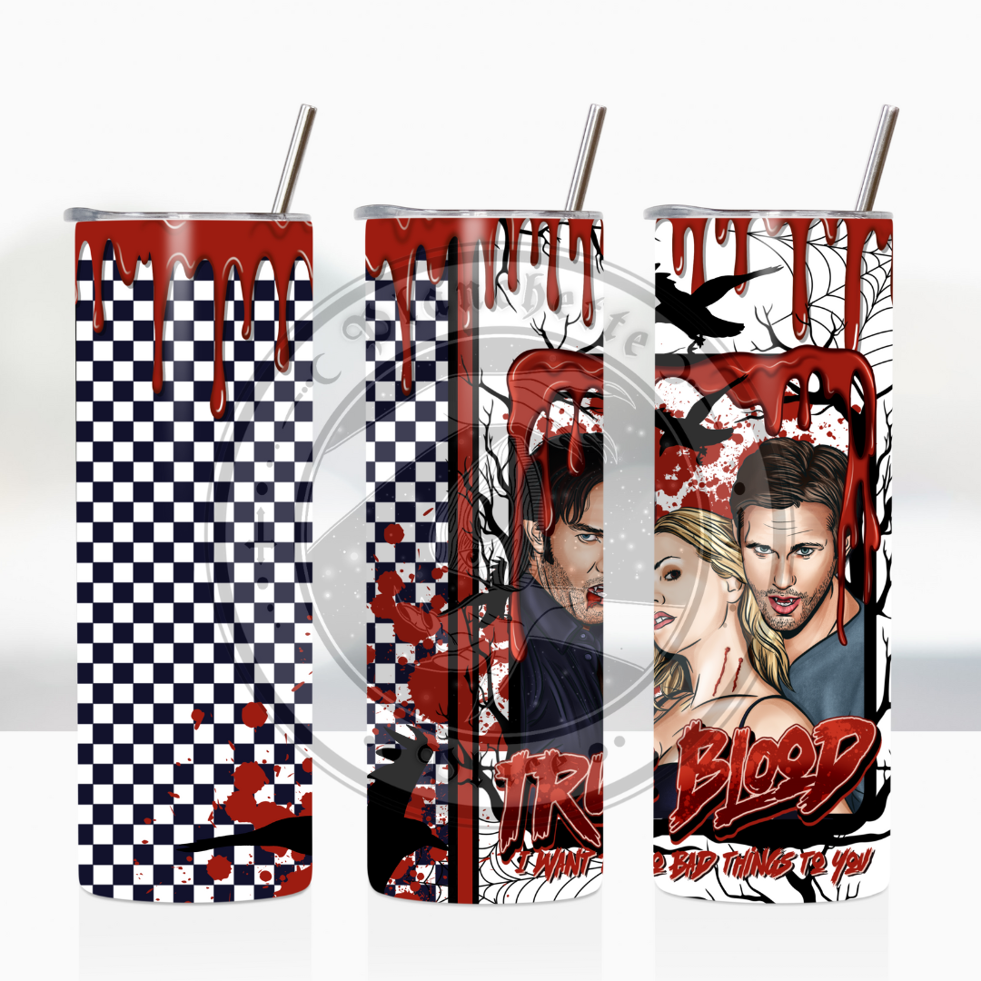 Tru Blood Metal Tumbler