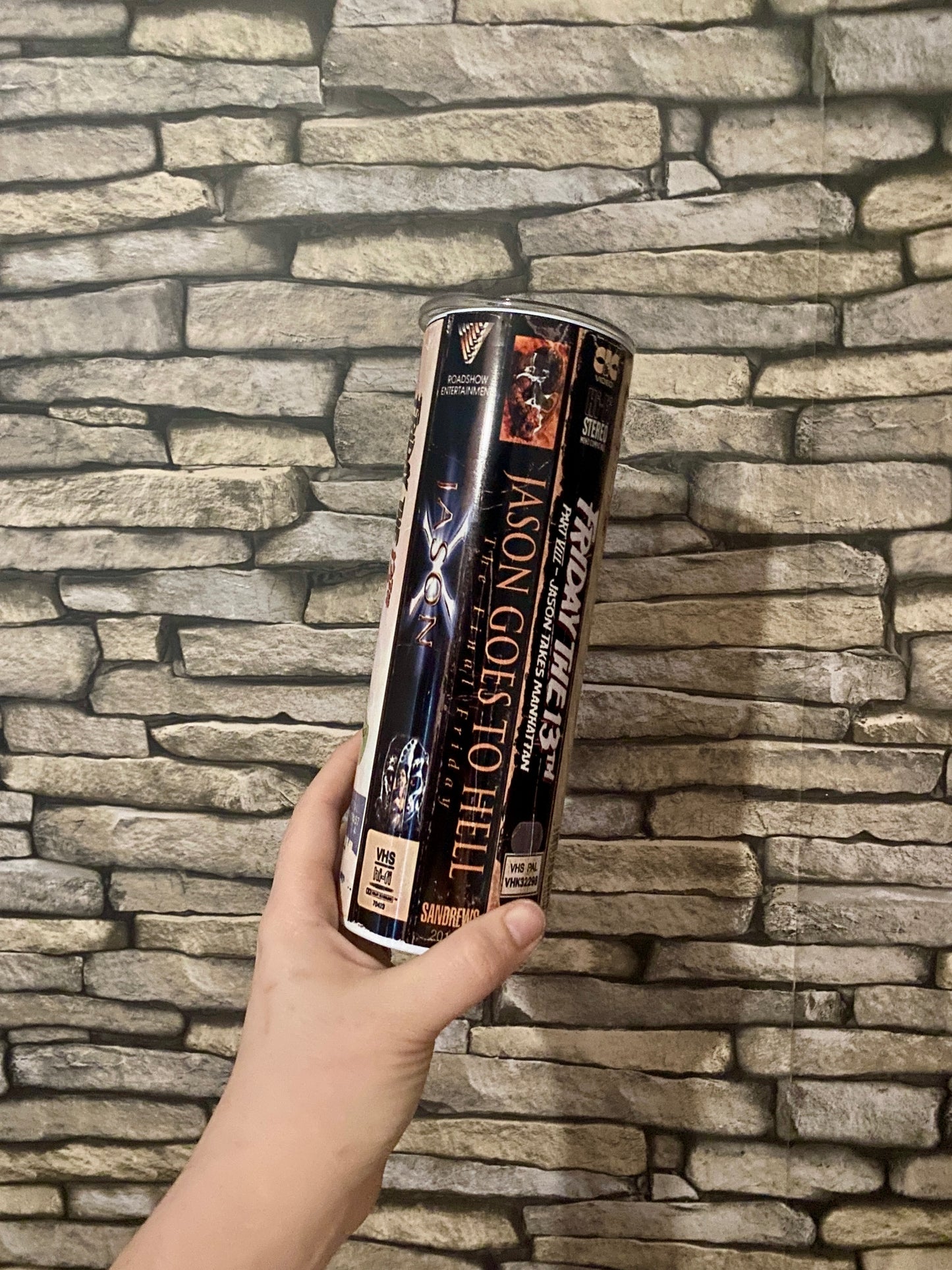 Jason VHS Collection Metal Tumbler
