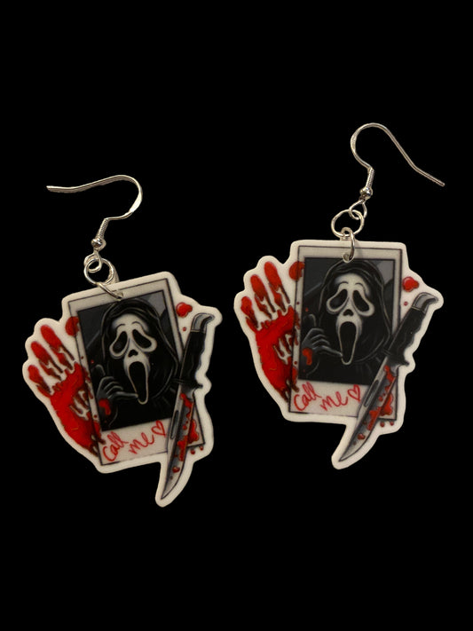 Ghost Photo Earrings
