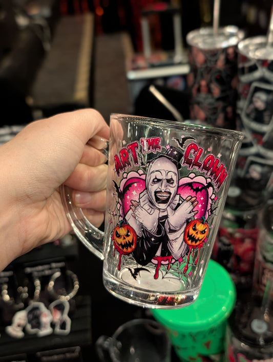 Killer Clown Glass Mug