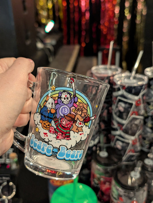 Scare Bears Glass Mug