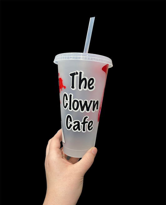 Sunflower Clown Clear Cold Coffee Cup