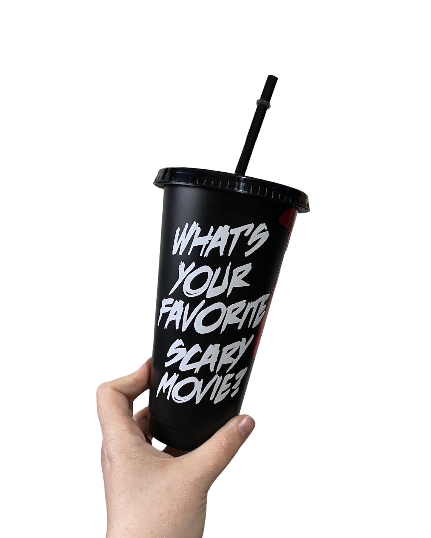 Scream themed cold cup