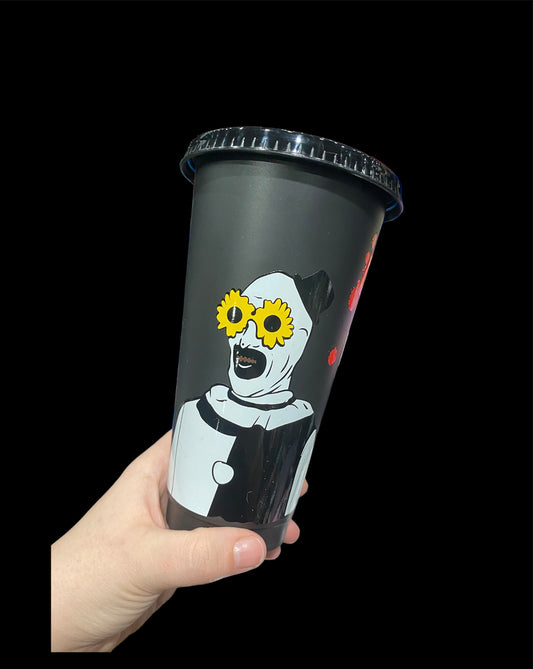 Sunflower Clown Cold Coffee Cup