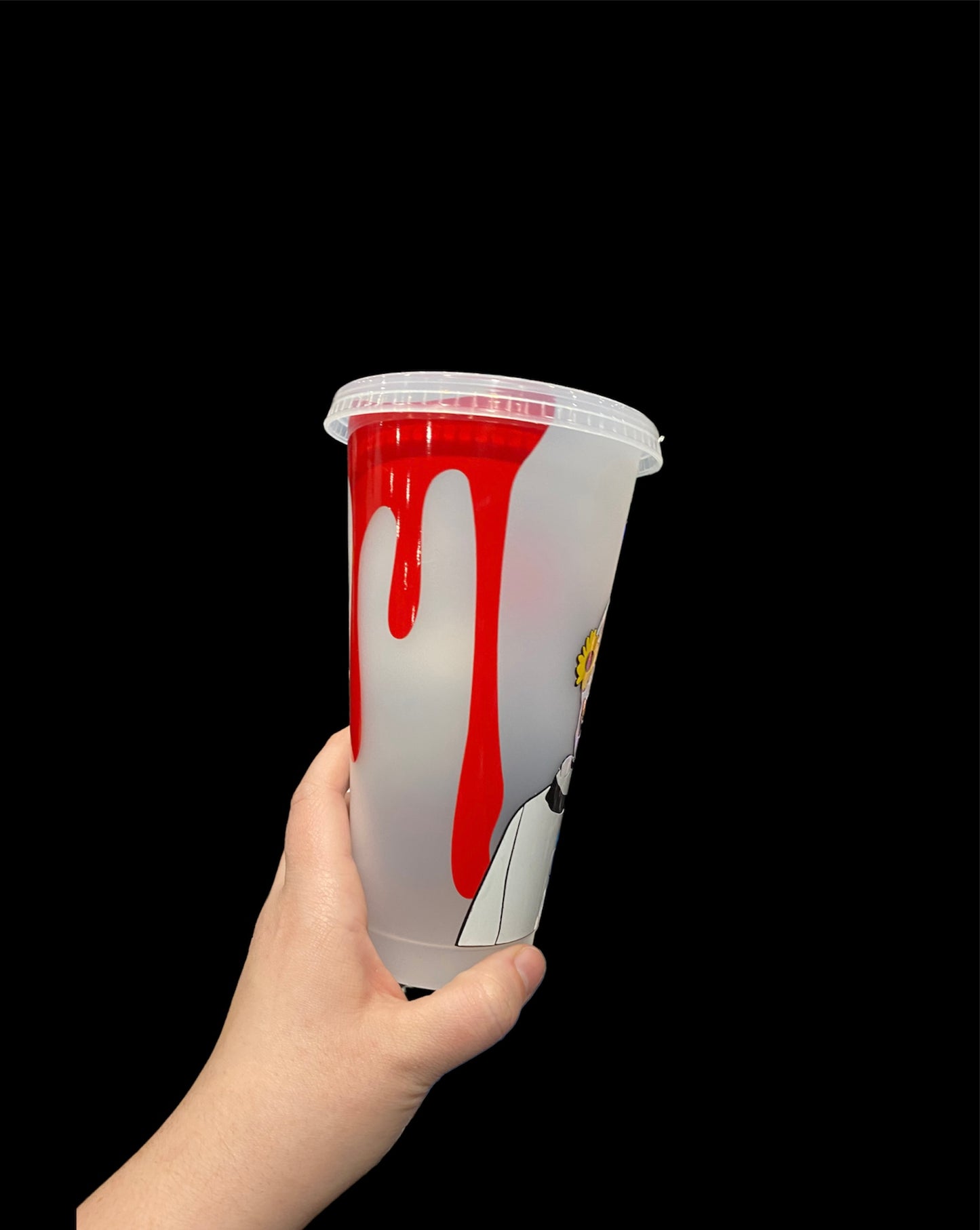 Sunflower Clown Clear Cold Coffee Cup