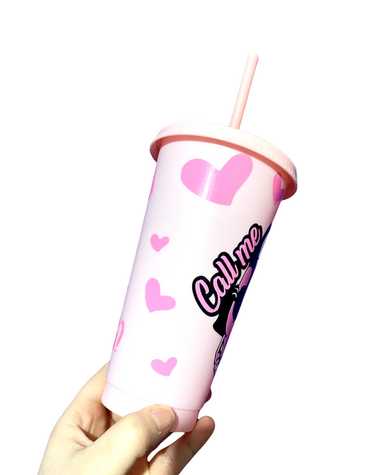 Call me ghost face cold cup