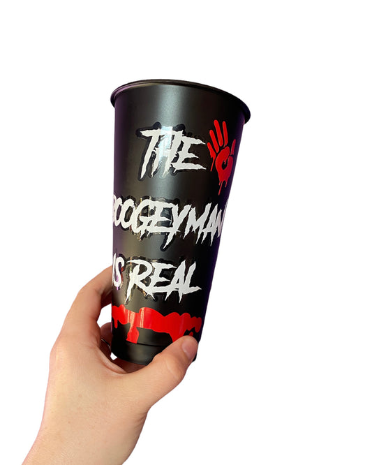 Halloween inspired black cold cup