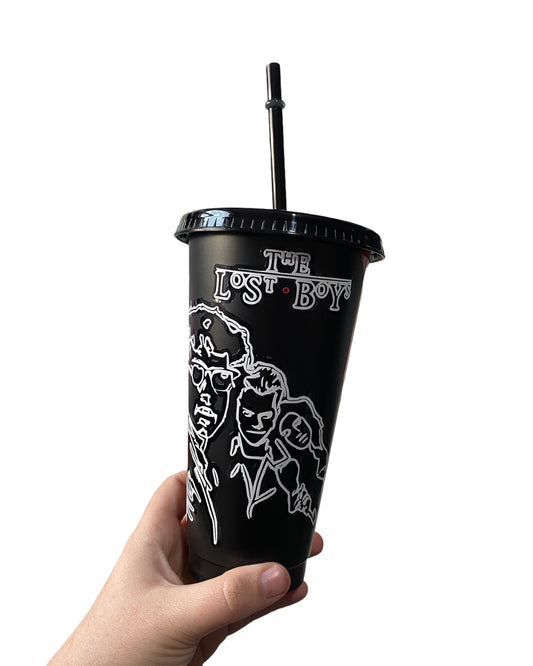 The lost boys inspired cold cup- black
