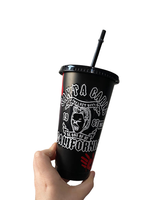 The lost boys inspired cold cup- black