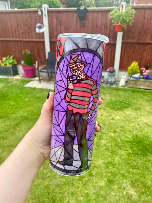 Freddy Stain Glass Metal Tumbler