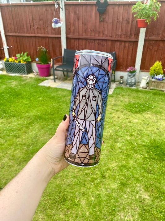 Jason Stain Glass Metal Tumbler