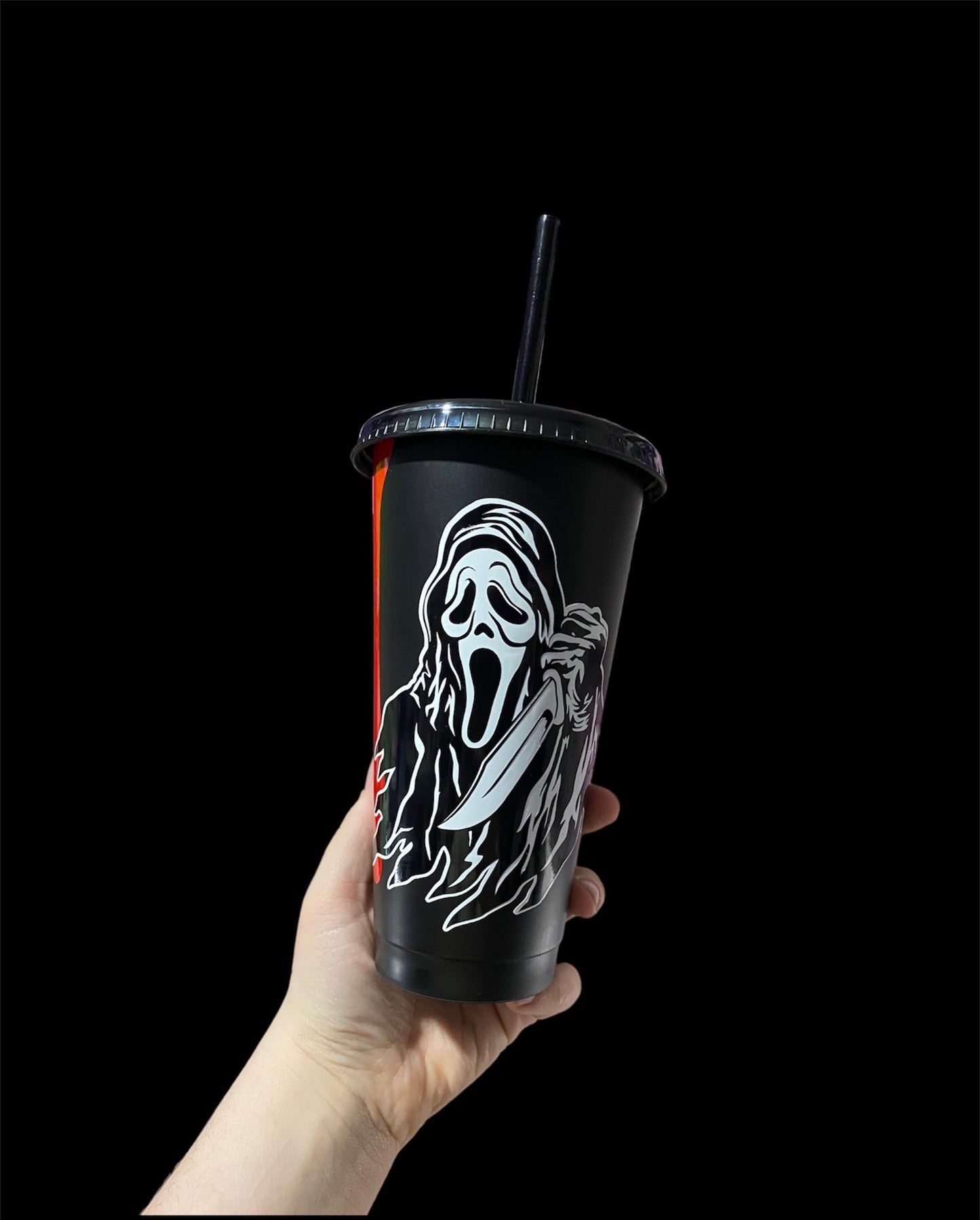 Scream themed cold cup