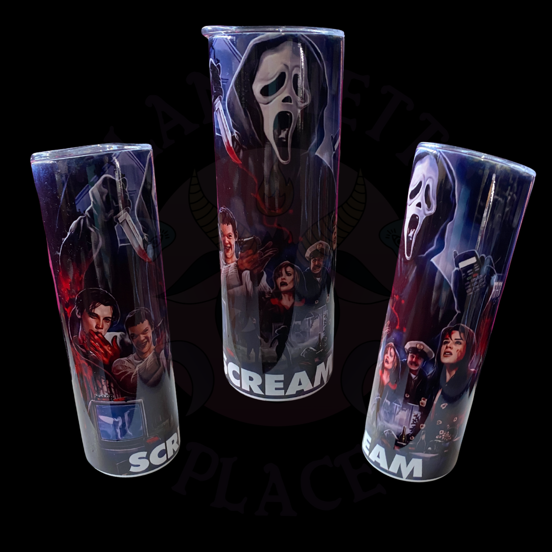 Scream Image Metal Tumbler