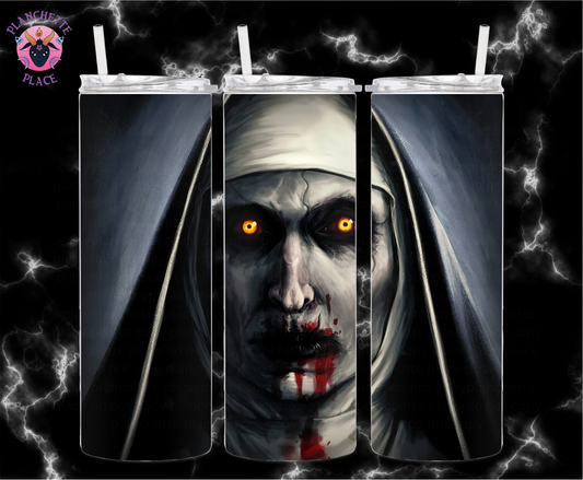 Nun Painting Metal Tumbler