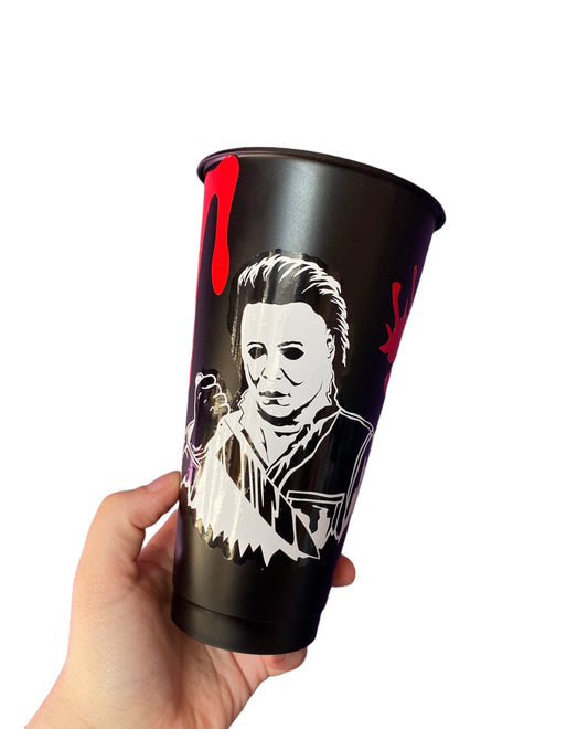 Halloween inspired black cold cup