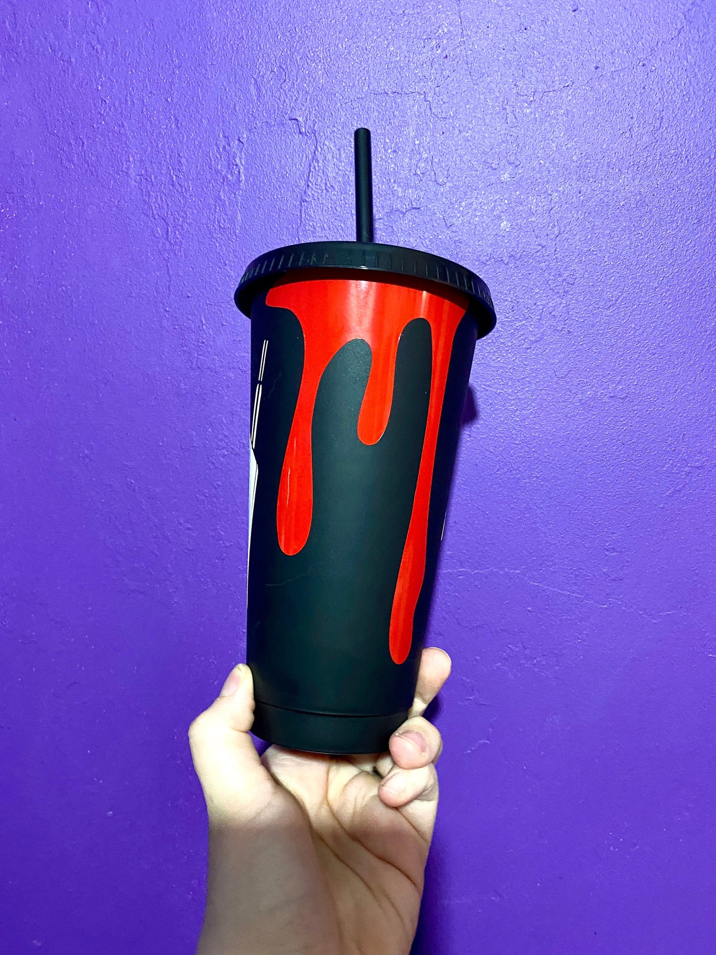 Scary movie inspired cold cup